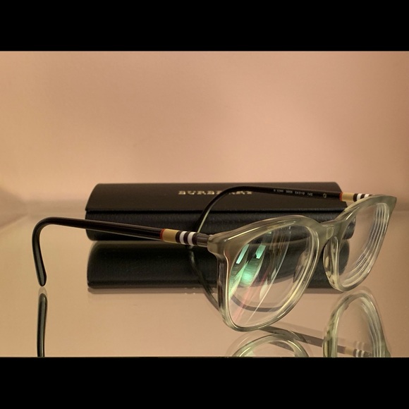 BURBERRY RARE Gray rims with side logo print eyeglasses - Picture 4 of 6